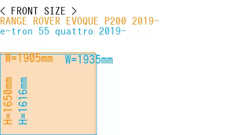 #RANGE ROVER EVOQUE P200 2019- + e-tron 55 quattro 2019-
